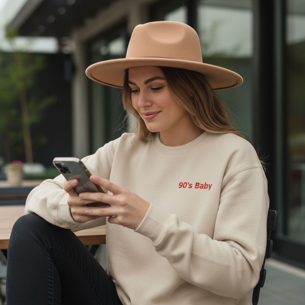 90's Baby Unisex Fleece Sweatshirt