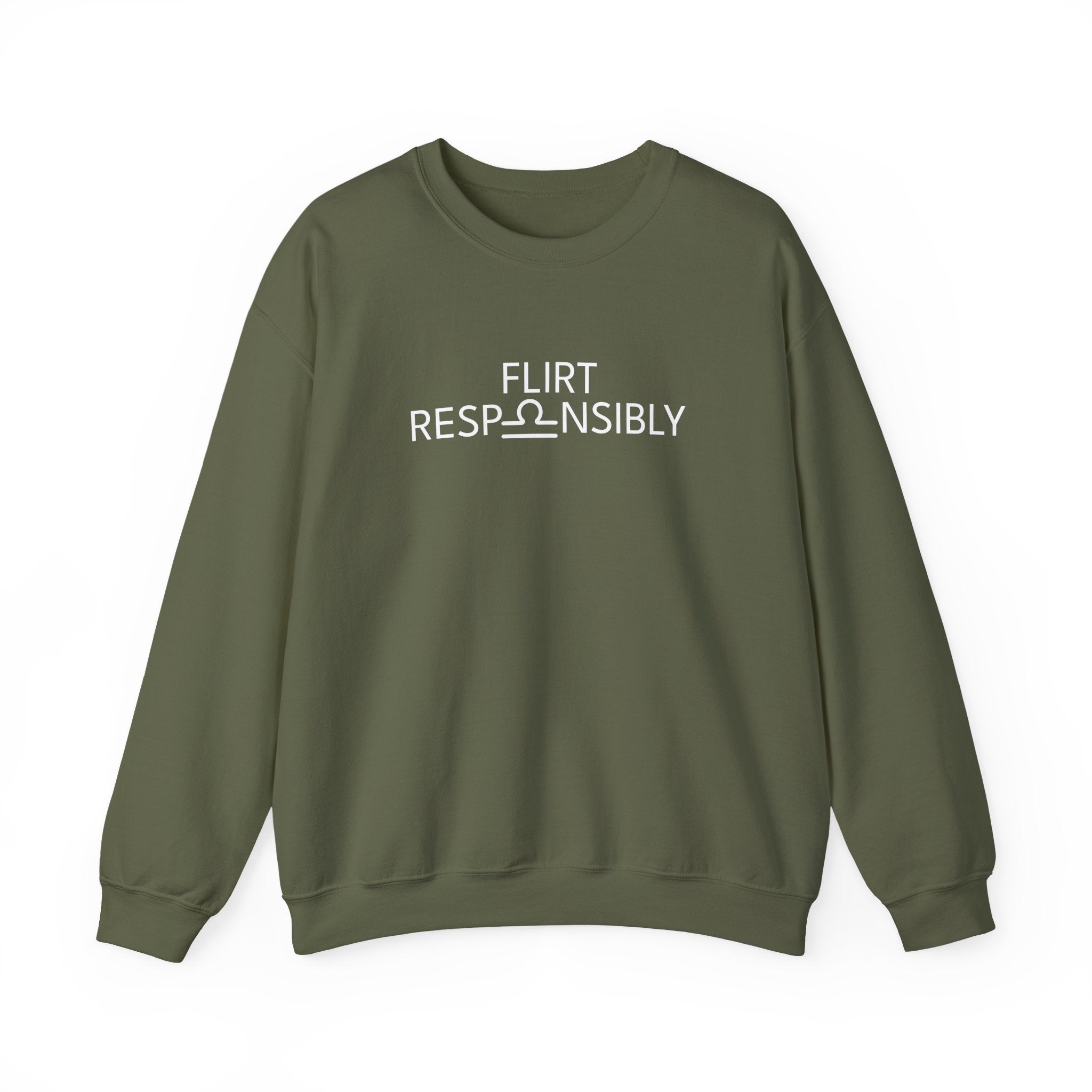 Flirt Responsibly – Libra Birthday Unisex Sweatshirt