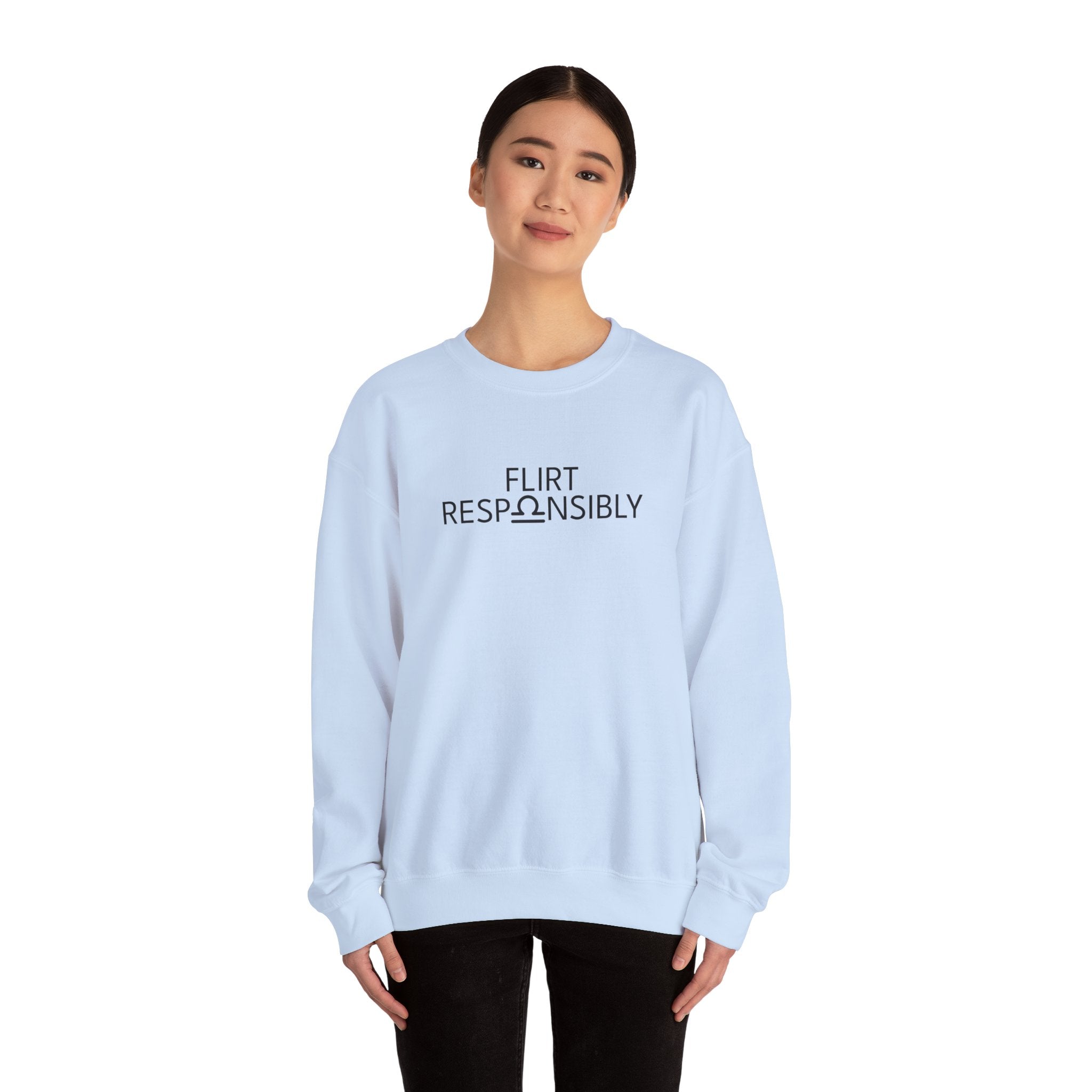 Flirt Responsibly – Libra Birthday Unisex Sweatshirt