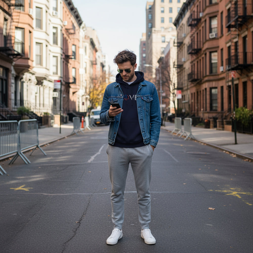 Peace & Love 🇺🇸 – Flag Edition Hoodie