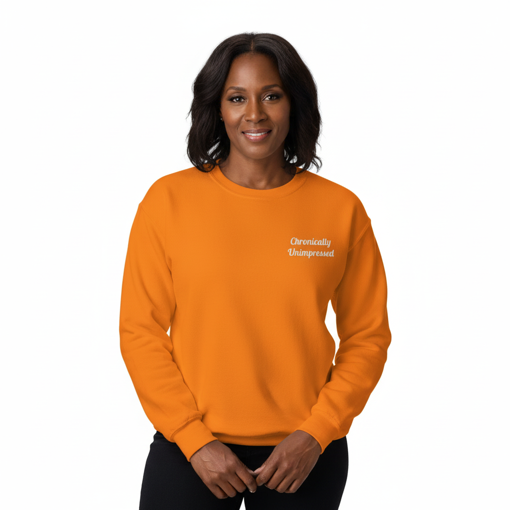 Chronically Unimpressed – Capricorn Unisex Sweatshirt