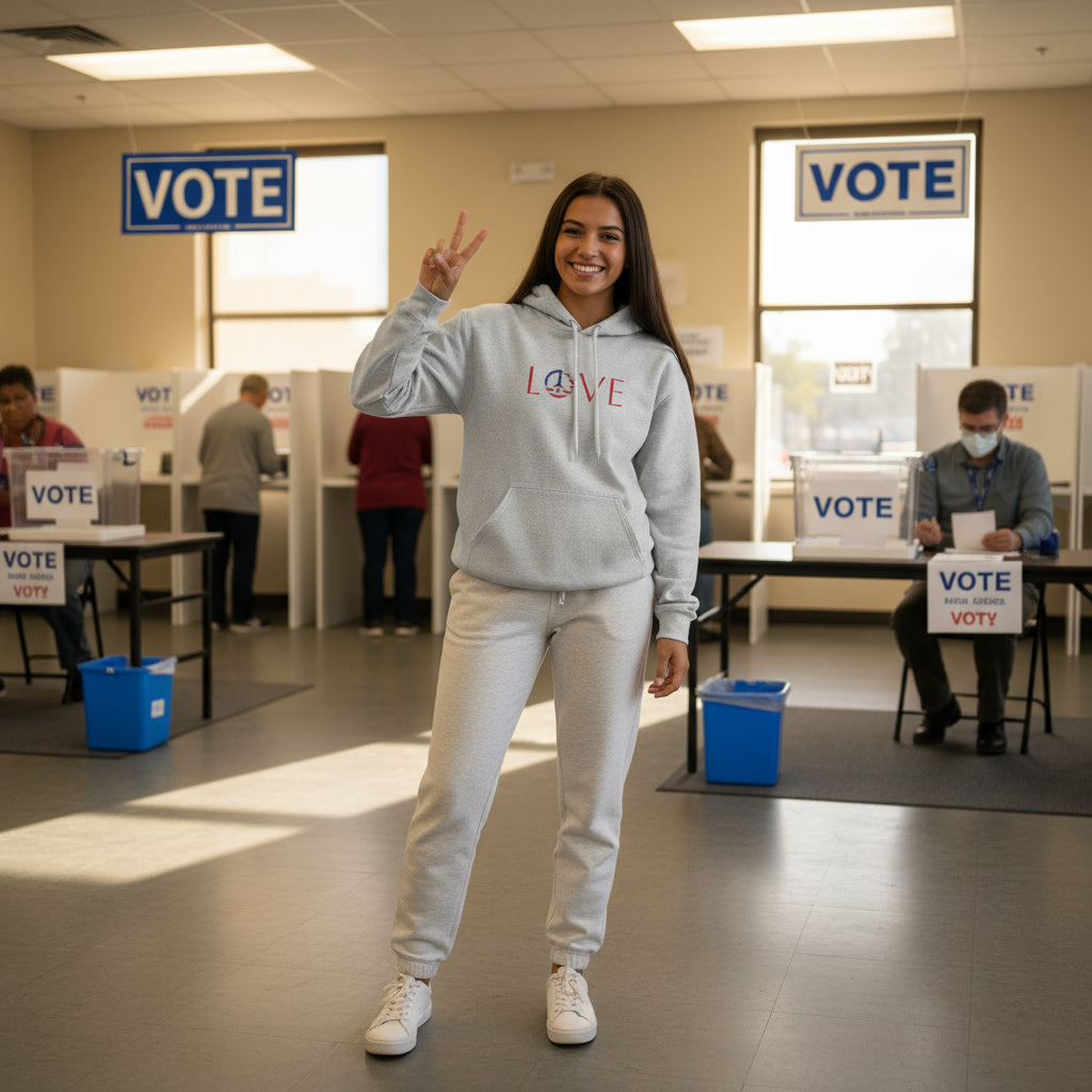 Peace & Love 🇺🇸 – Flag Edition Hoodie