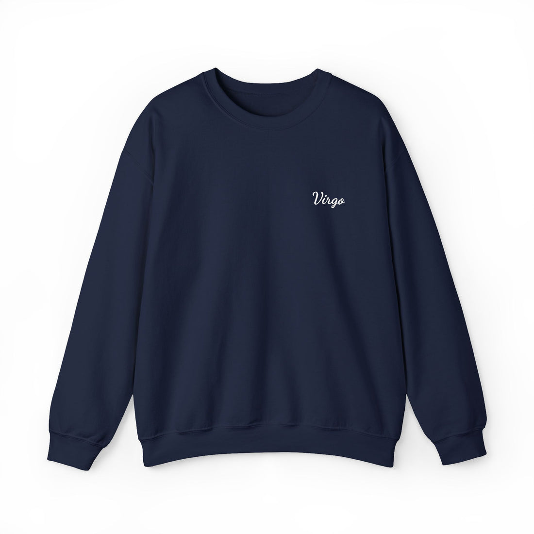 Virgo Crewneck Sweatshirt — White Embroidery