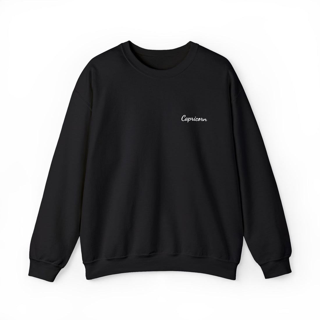 Capricorn Crewneck Sweatshirt — White Embroidery