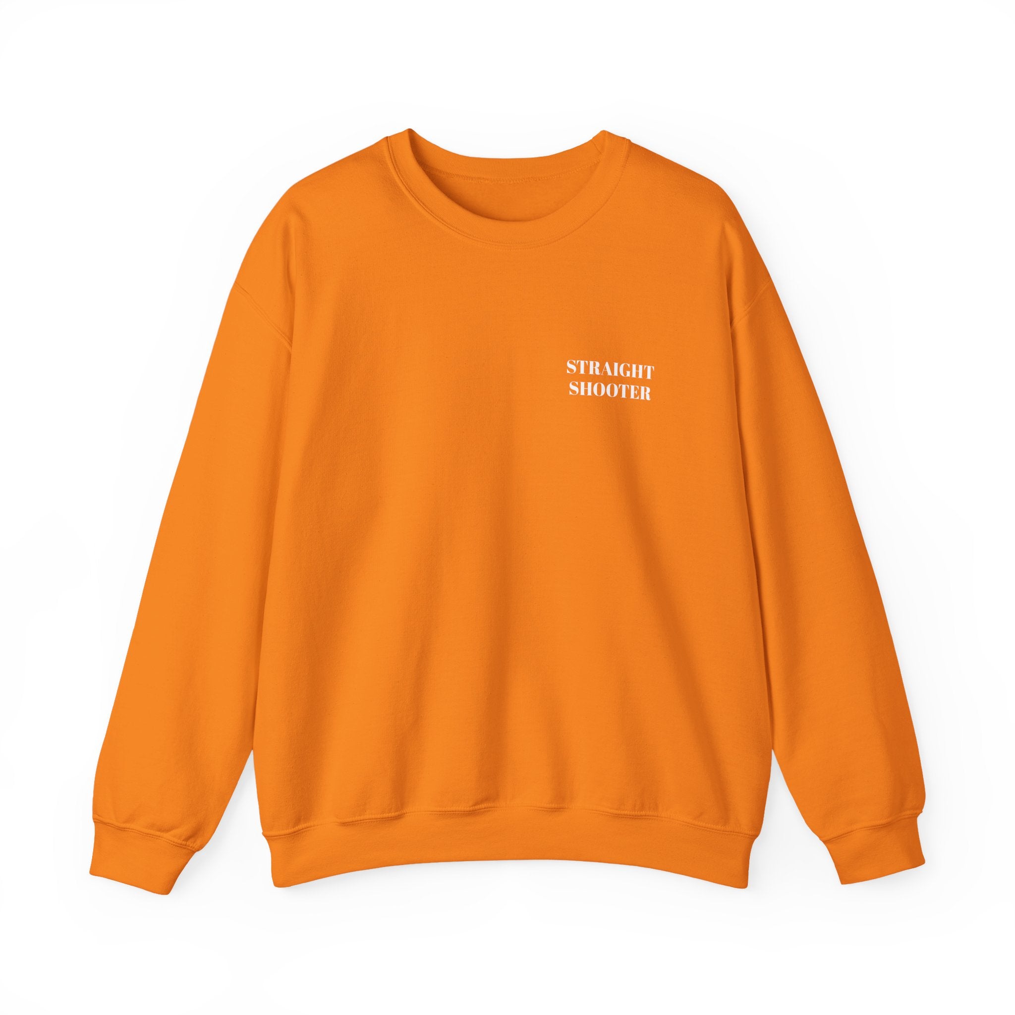 Crewneck Sweatshirt "Straight Shooter" – Minimal Retro Graphic Pullover