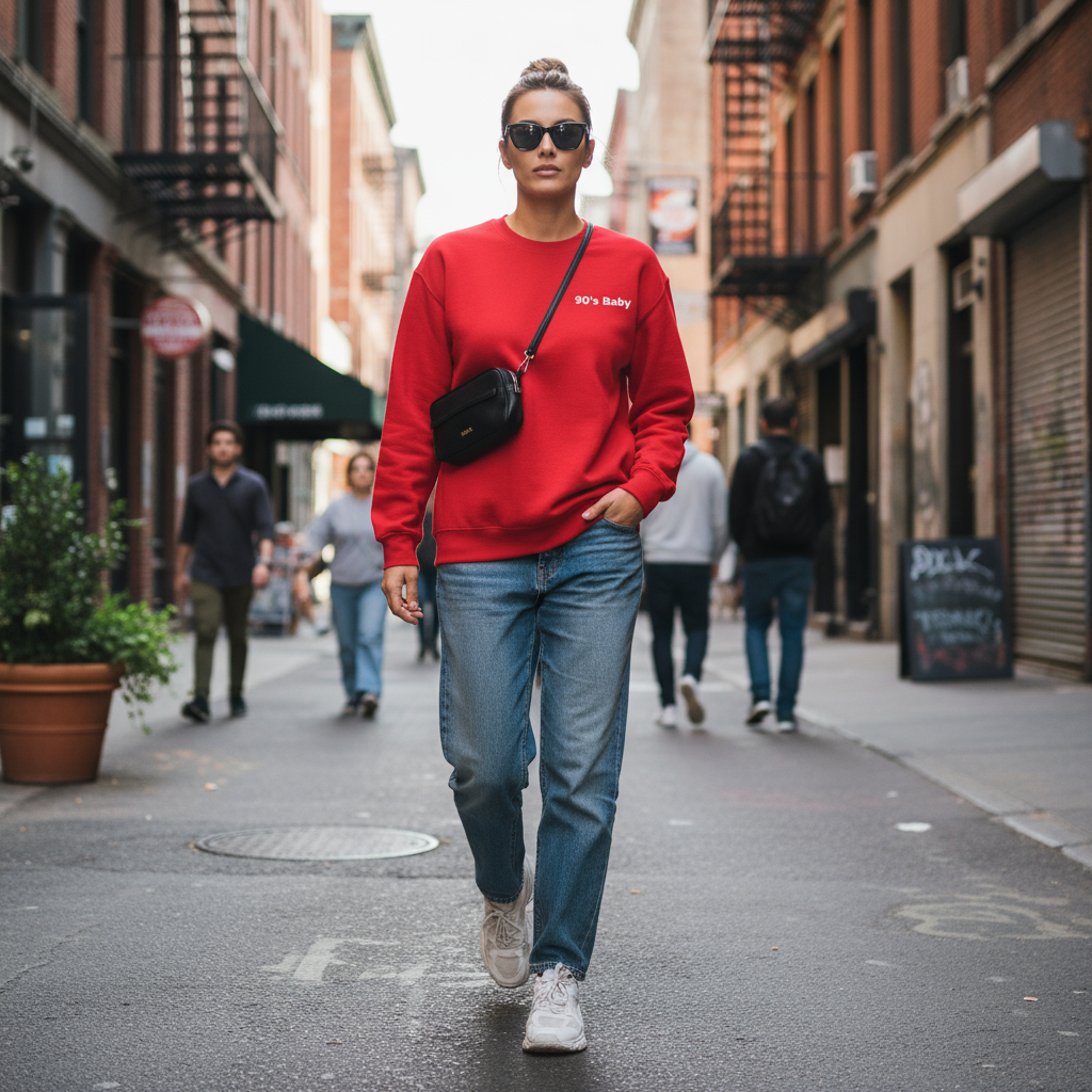 90's Baby Unisex Fleece Sweatshirt