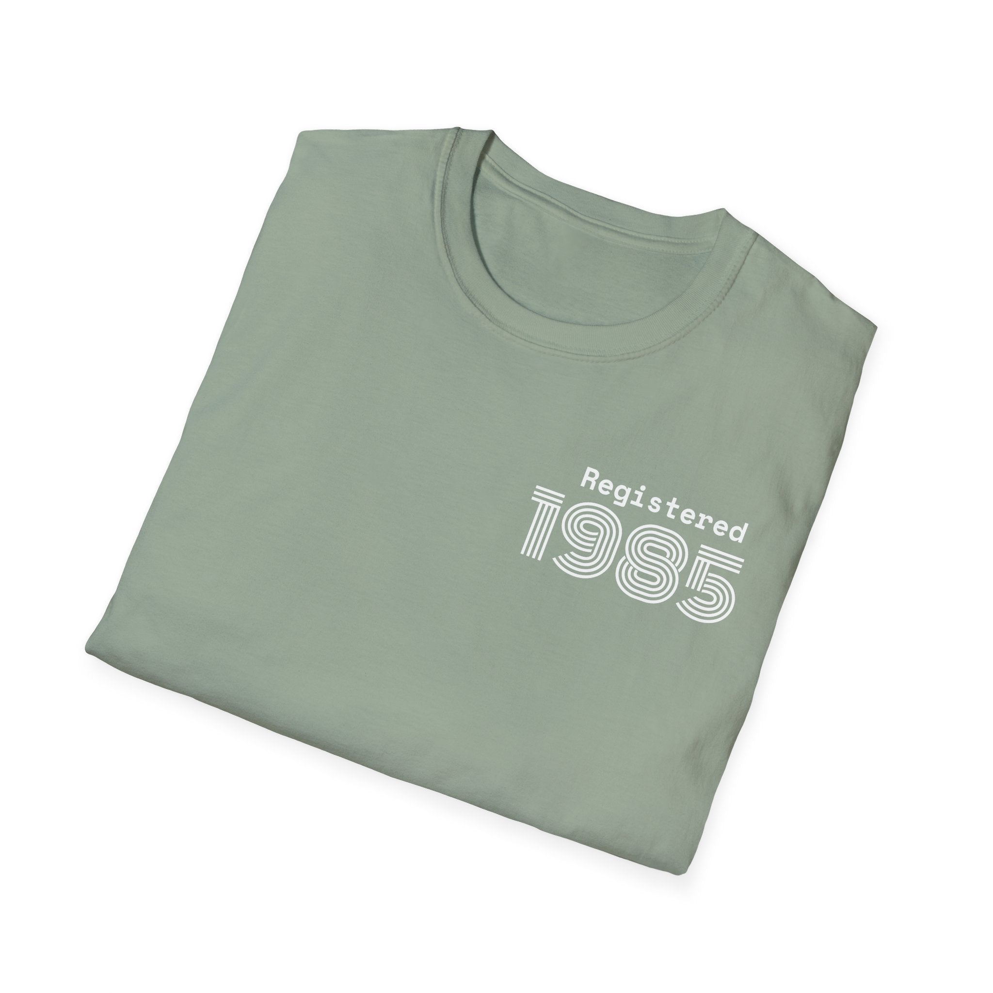 REGISTERED 1985 Unisex 40th Birthday T-Shirt