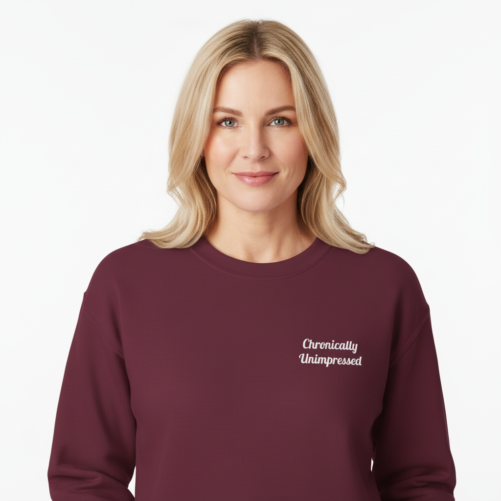 Chronically Unimpressed – Capricorn Unisex Sweatshirt