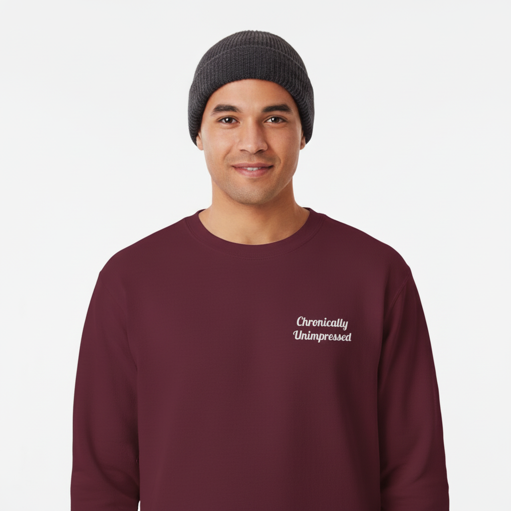 Chronically Unimpressed – Capricorn Unisex Sweatshirt