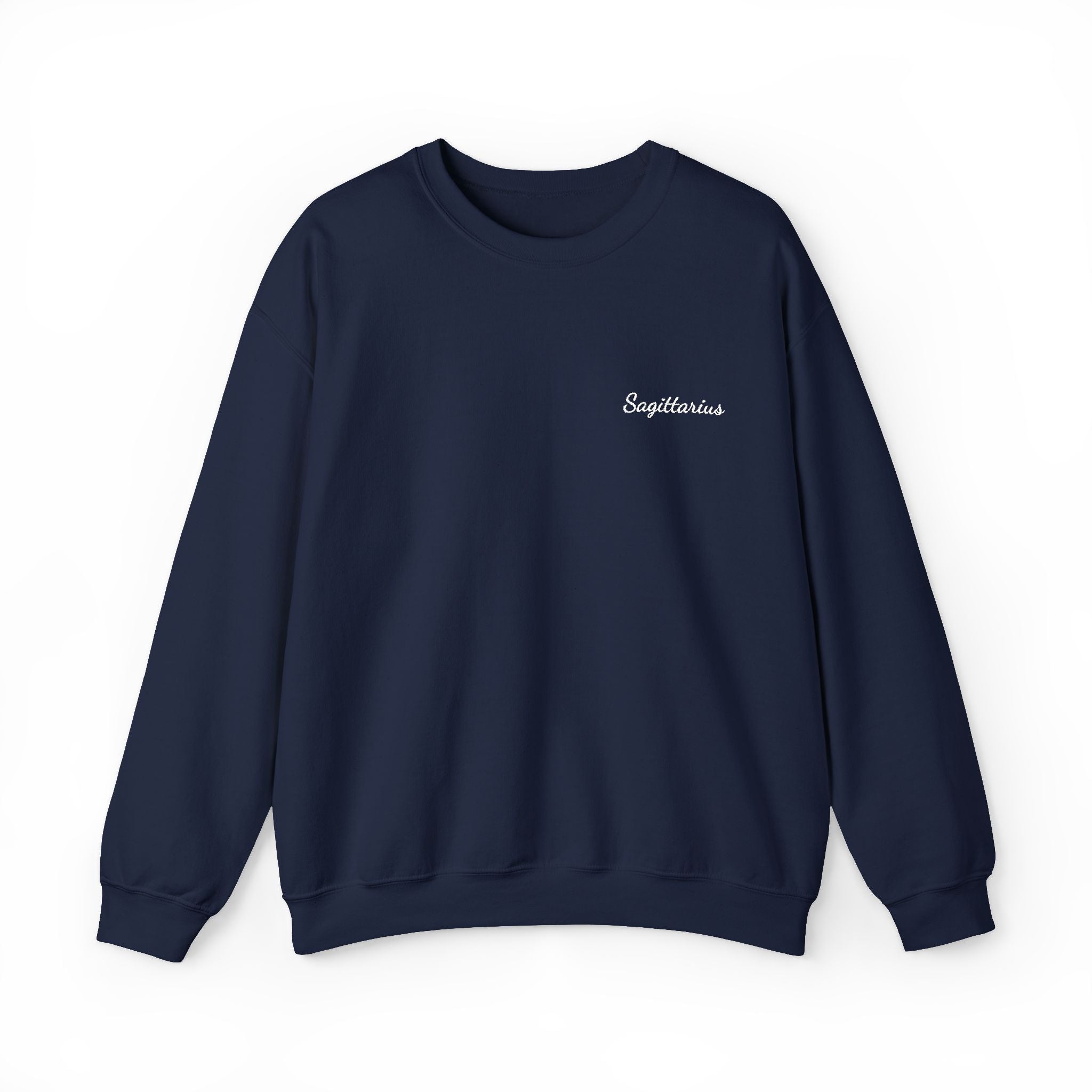Sagittarius Crewneck Sweatshirt — White Embroidery Edition
