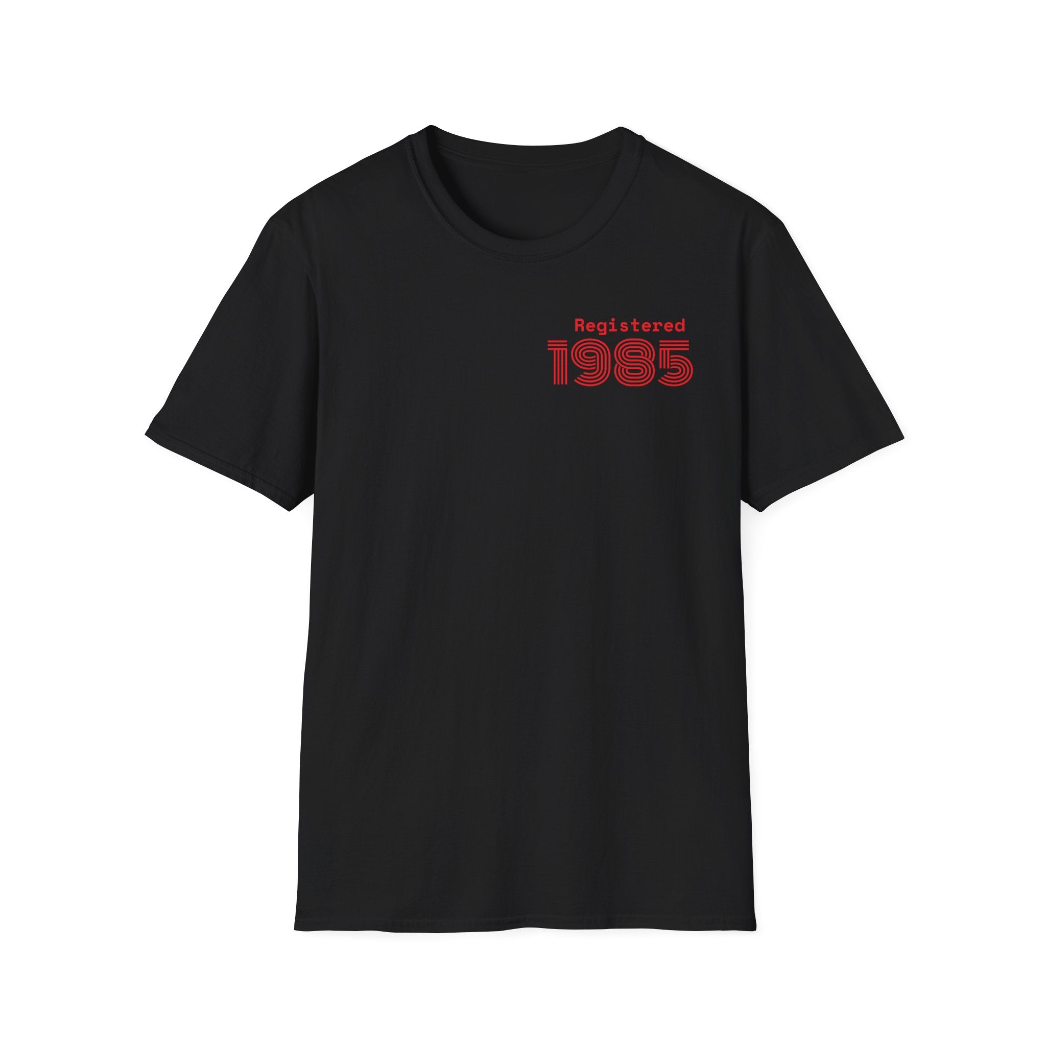 REGISTERED 1985 Unisex 40th Birthday T-Shirt