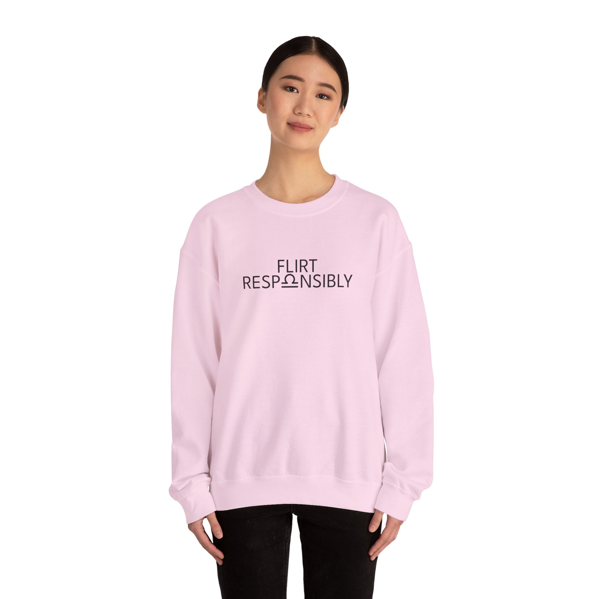 Flirt Responsibly – Libra Birthday Unisex Sweatshirt