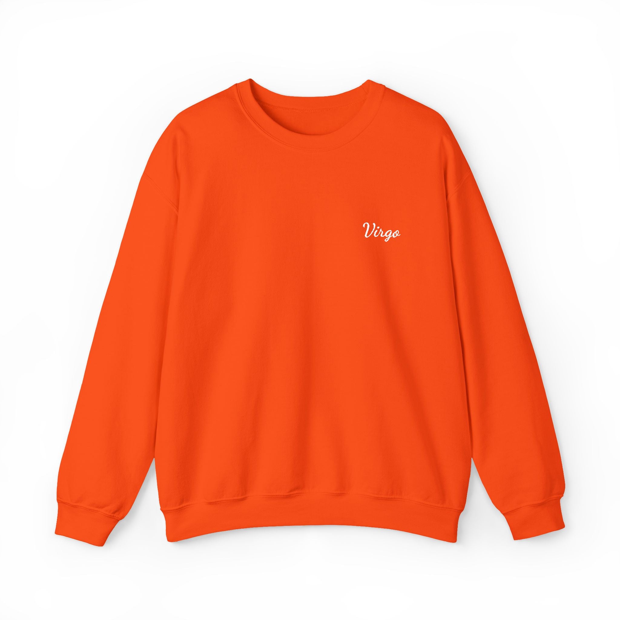 Virgo Crewneck Sweatshirt — White Embroidery