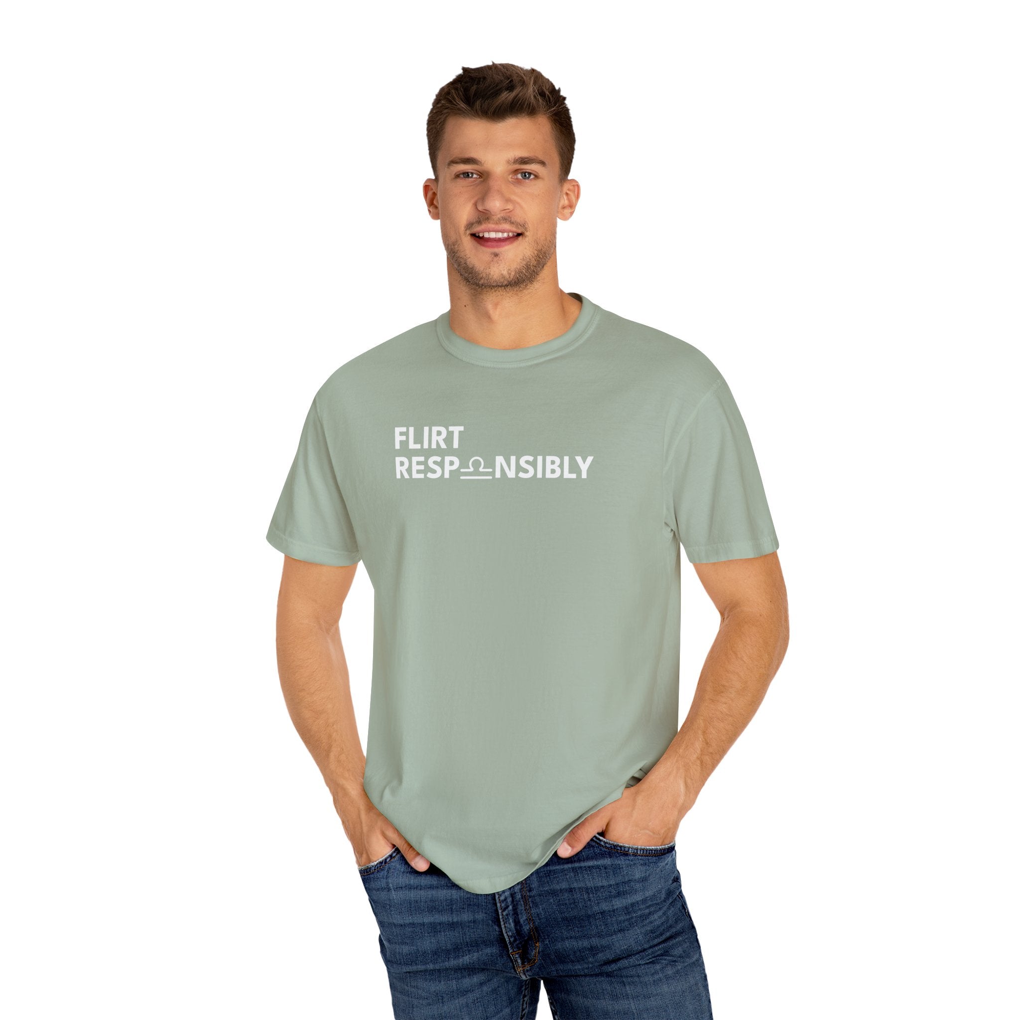 Flirt Responsibly – Libra Birthday Unisex T-Shirt