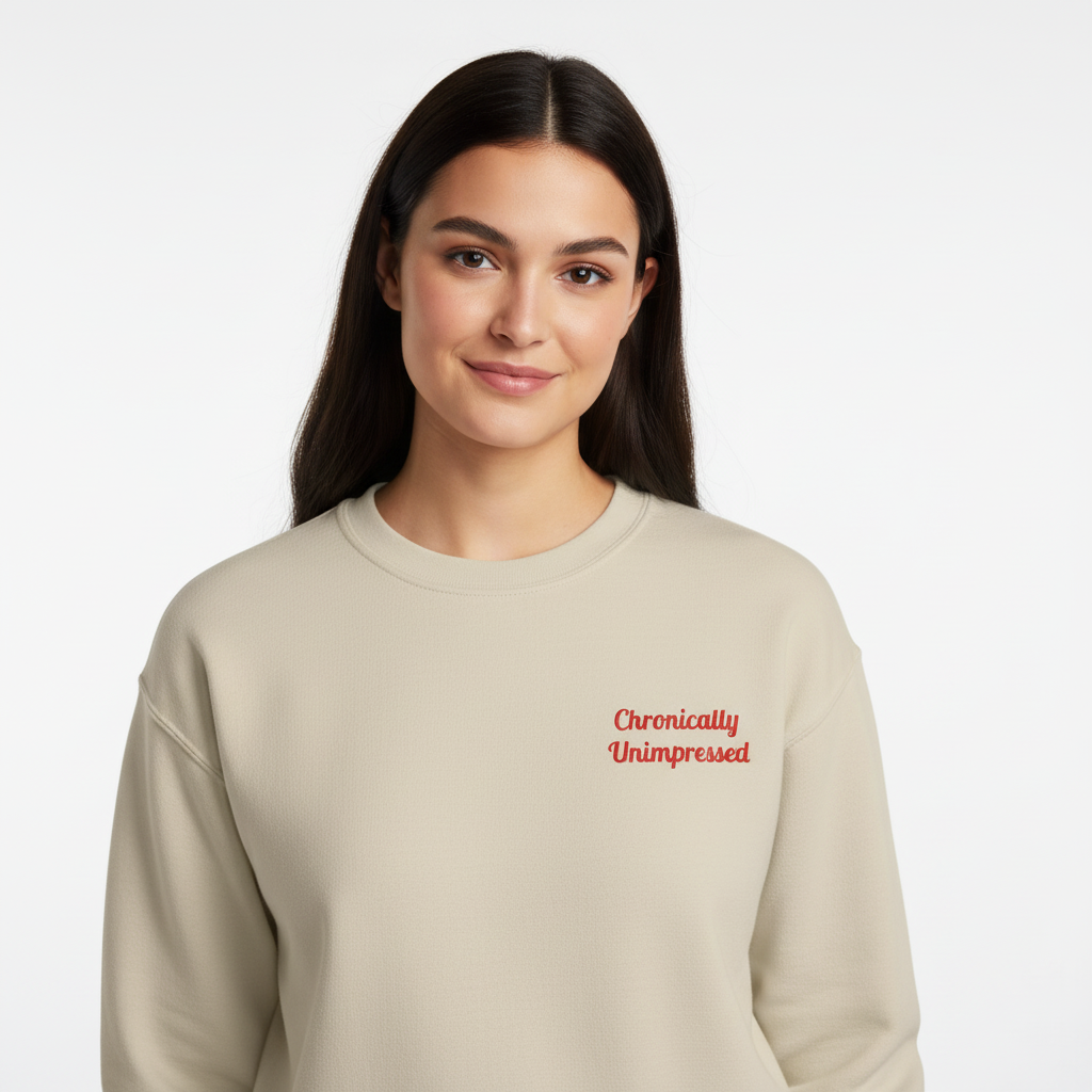 Chronically Unimpressed – Capricorn Unisex Sweatshirt