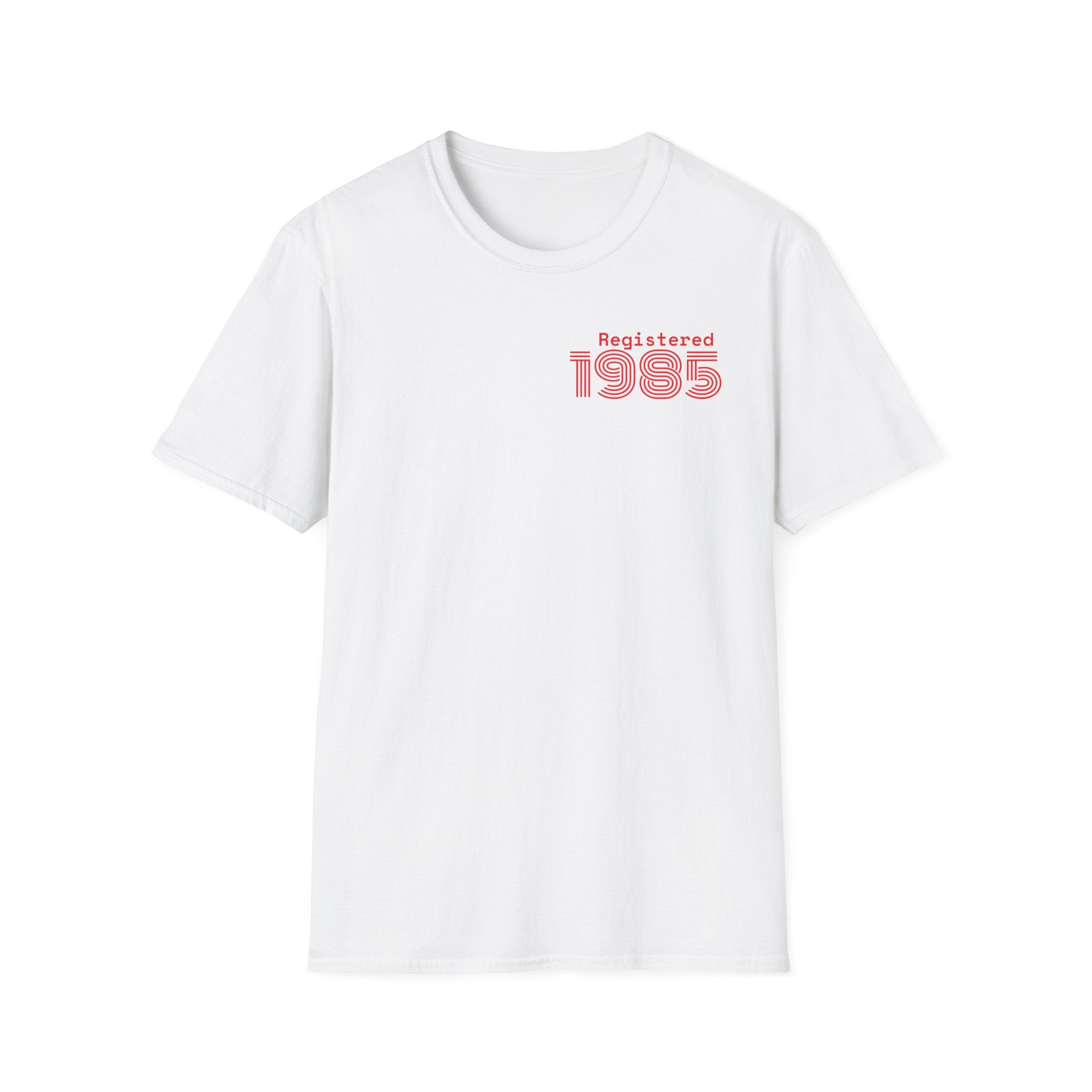 REGISTERED 1985 Unisex 40th Birthday T-Shirt