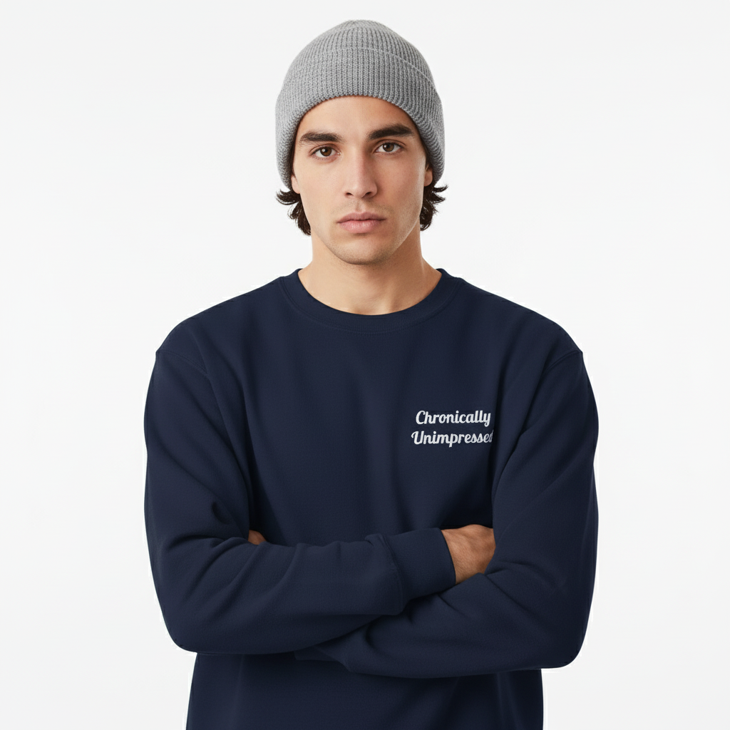 Chronically Unimpressed – Capricorn Unisex Sweatshirt