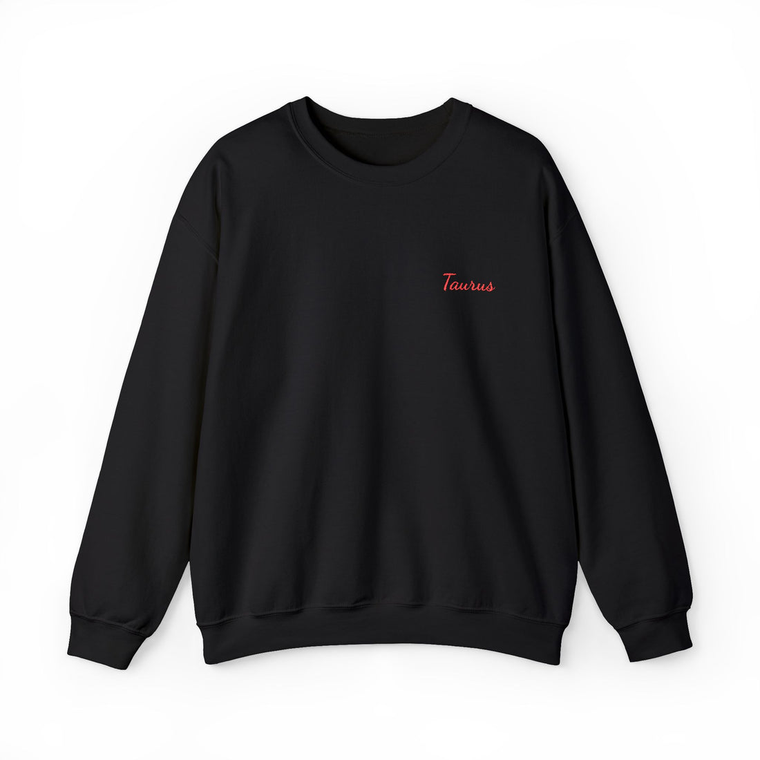 Taurus Crewneck Sweatshirt — Red Embroidery