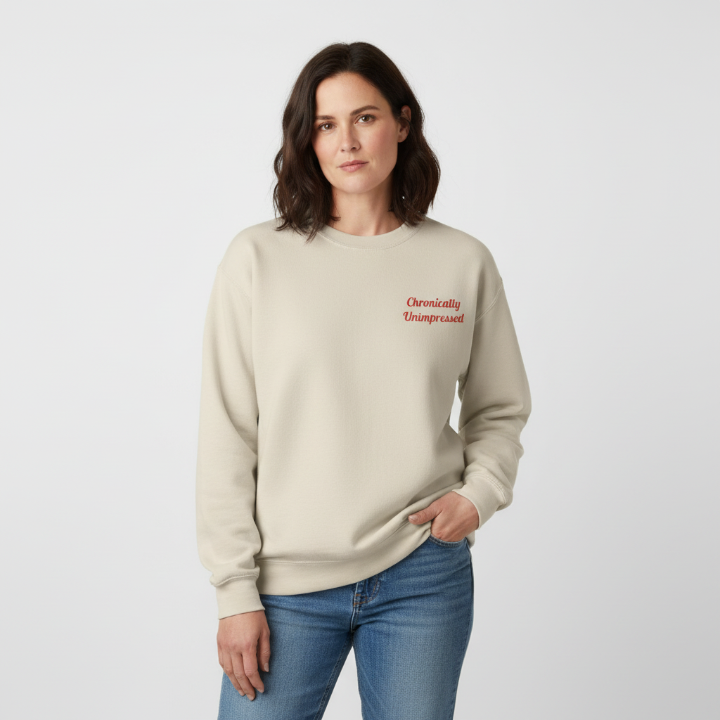 Chronically Unimpressed – Capricorn Unisex Sweatshirt