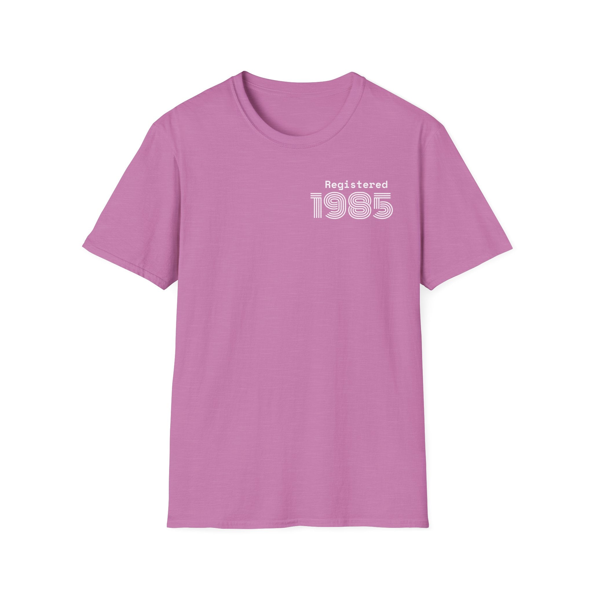 REGISTERED 1985 Unisex 40th Birthday T-Shirt
