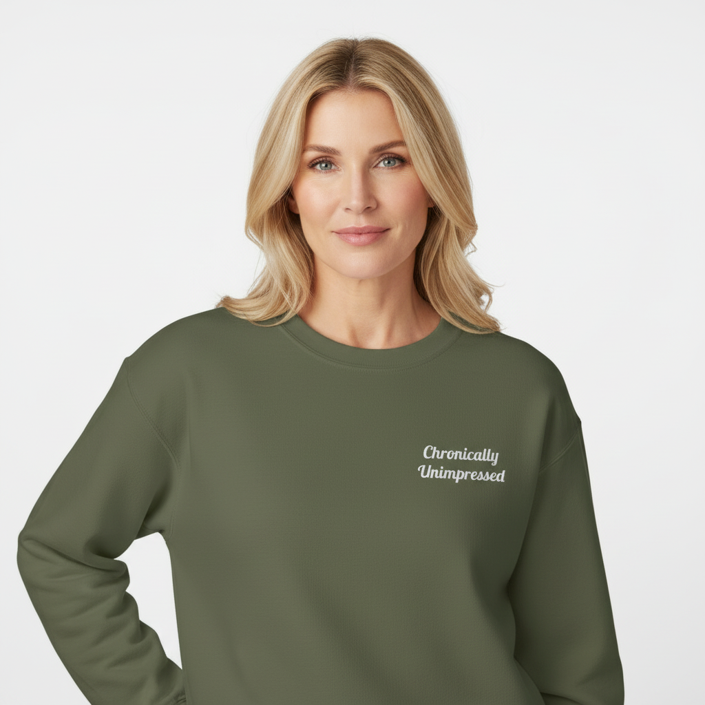 Chronically Unimpressed – Capricorn Unisex Sweatshirt