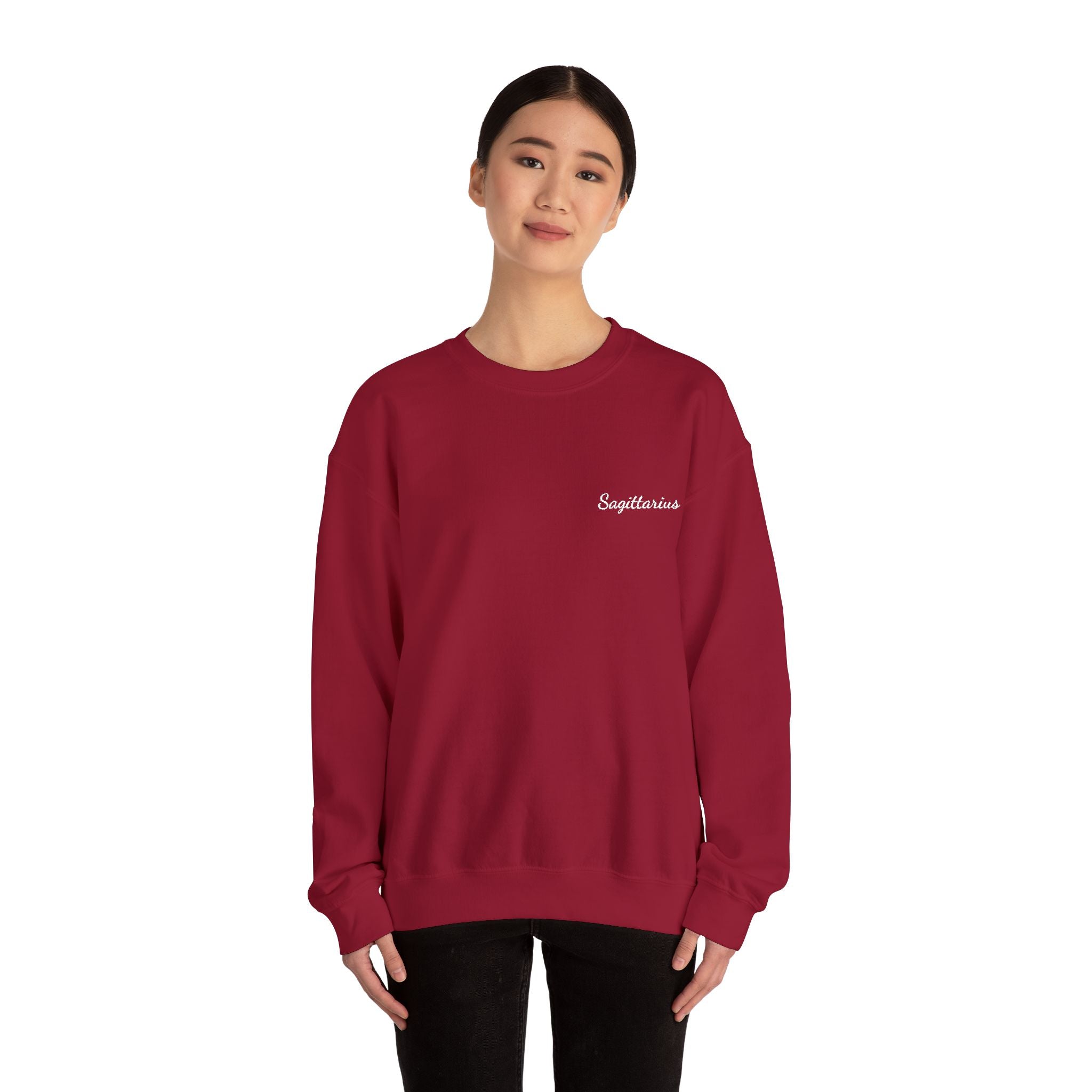 Sagittarius Crewneck Sweatshirt — White Embroidery Edition
