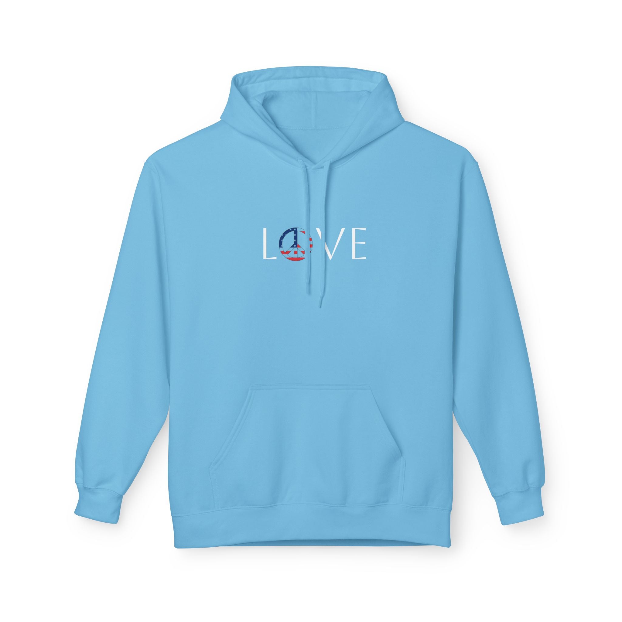 Peace & Love 🇺🇸 – Flag Edition Hoodie