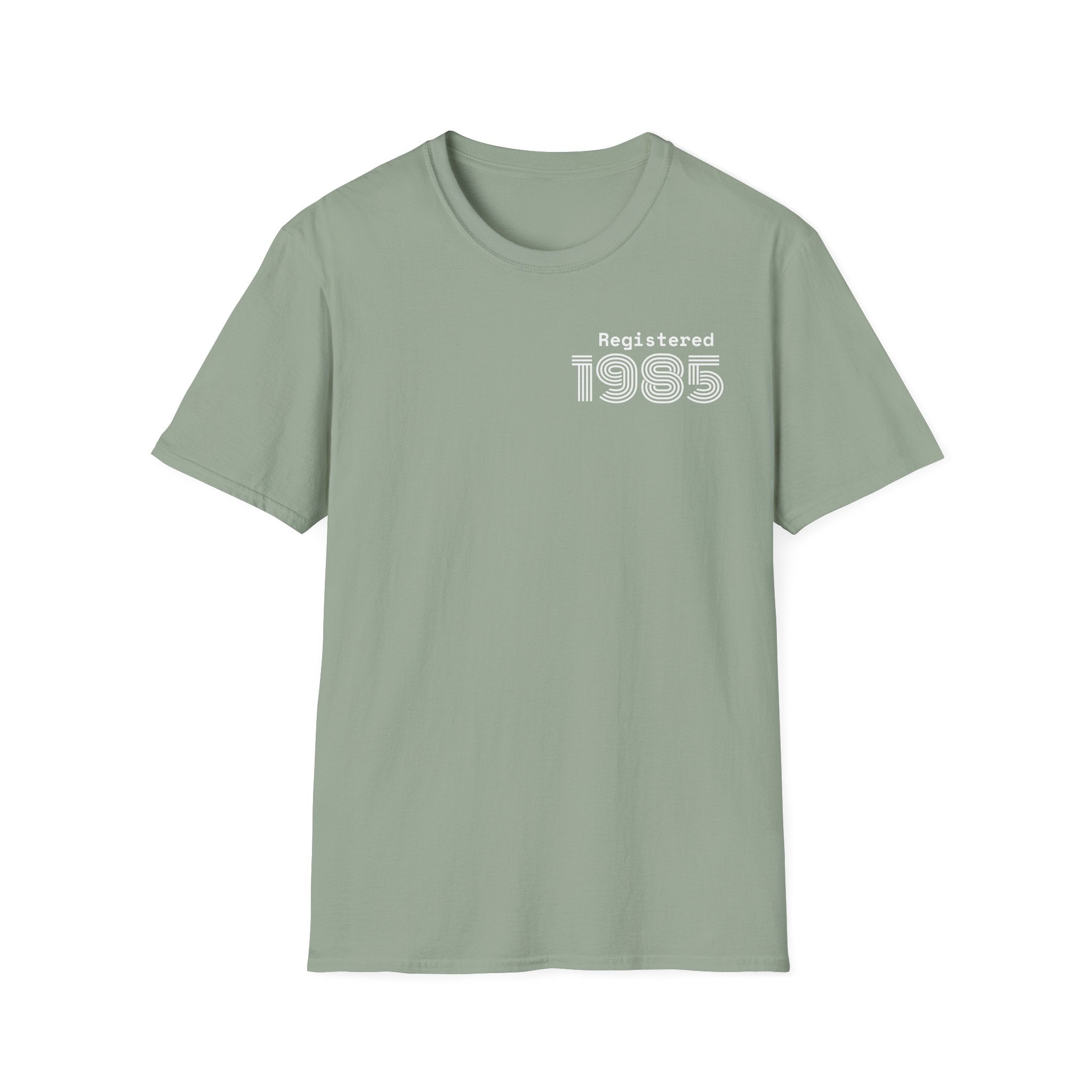 REGISTERED 1985 Unisex 40th Birthday T-Shirt