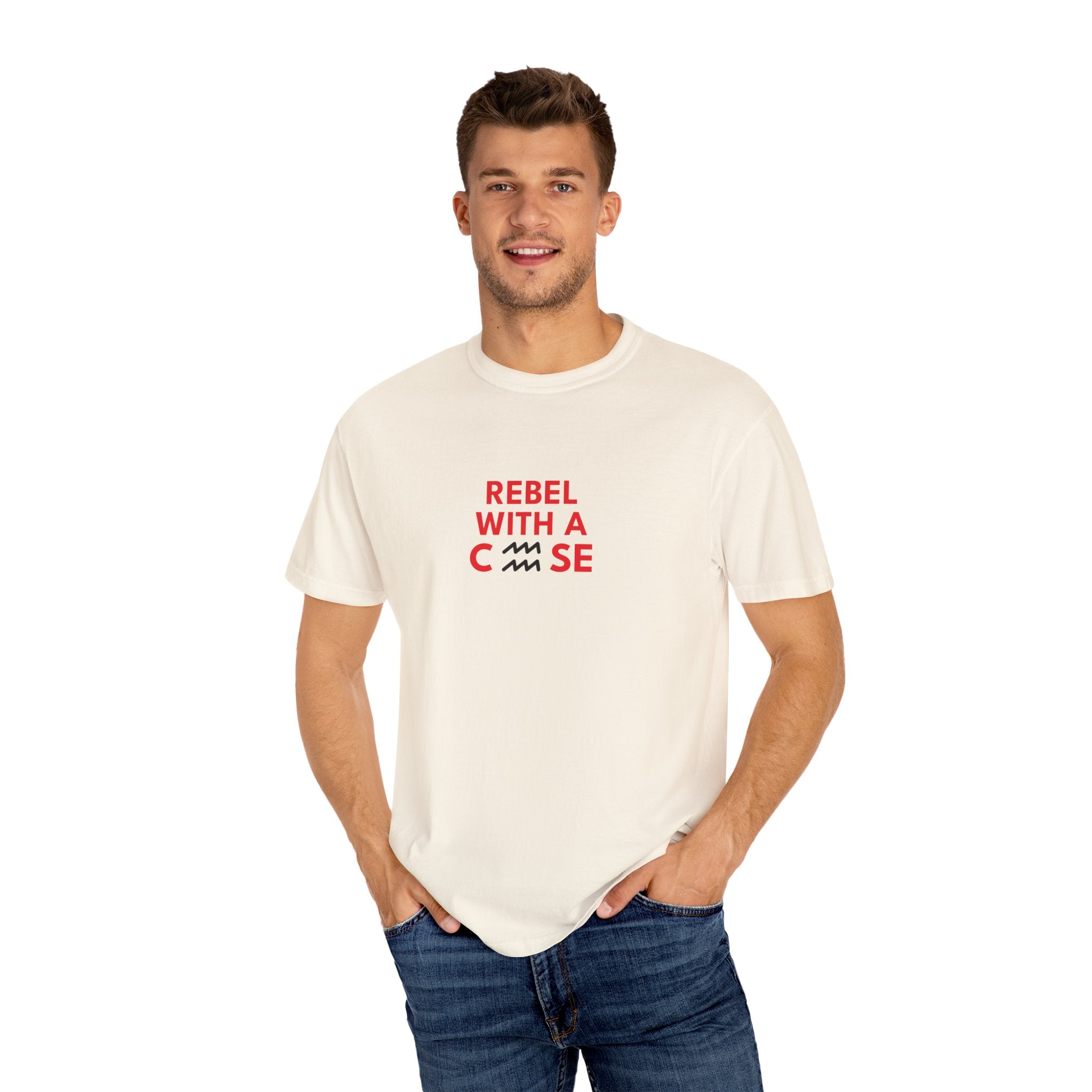 Rebel with a Cause – Aquarius Birthday Unisex T-Shirt