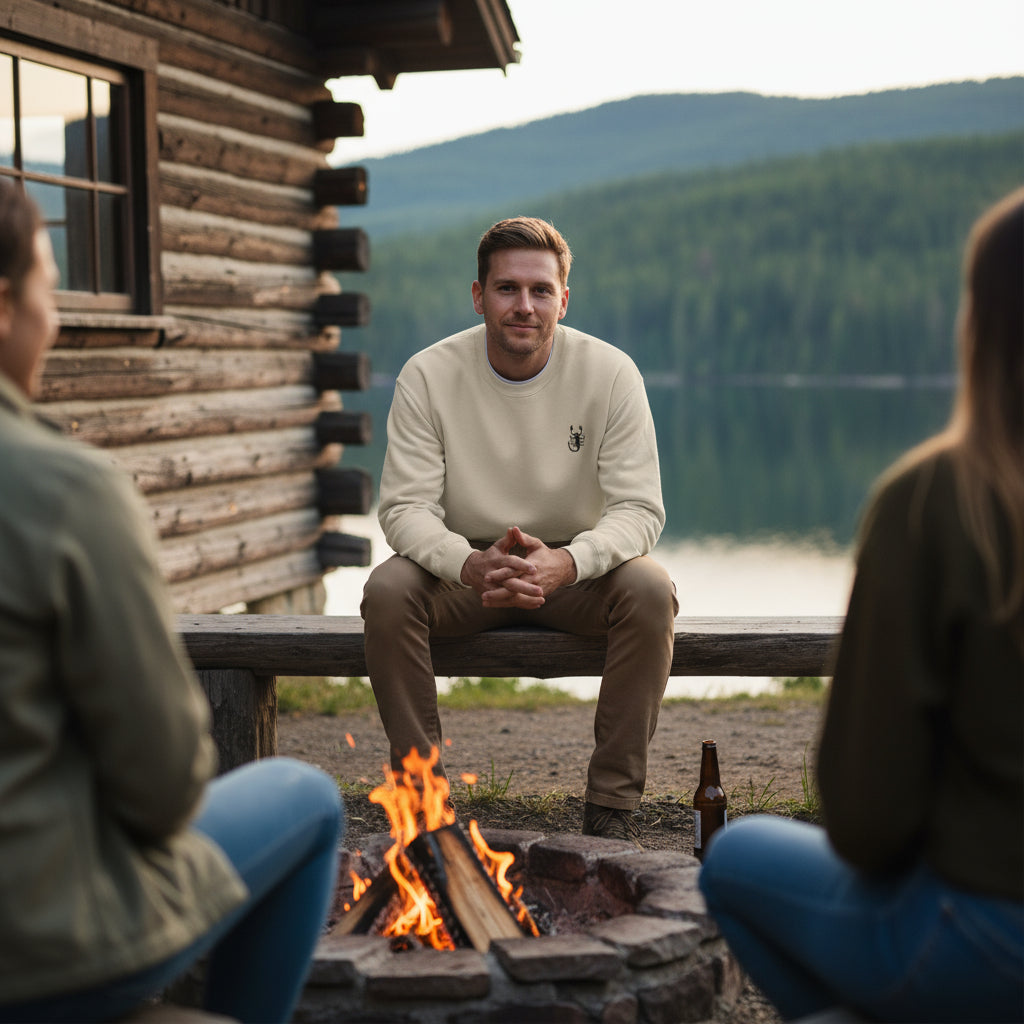 Scorpio Logo Minimalistic Unisex Sweatshirt