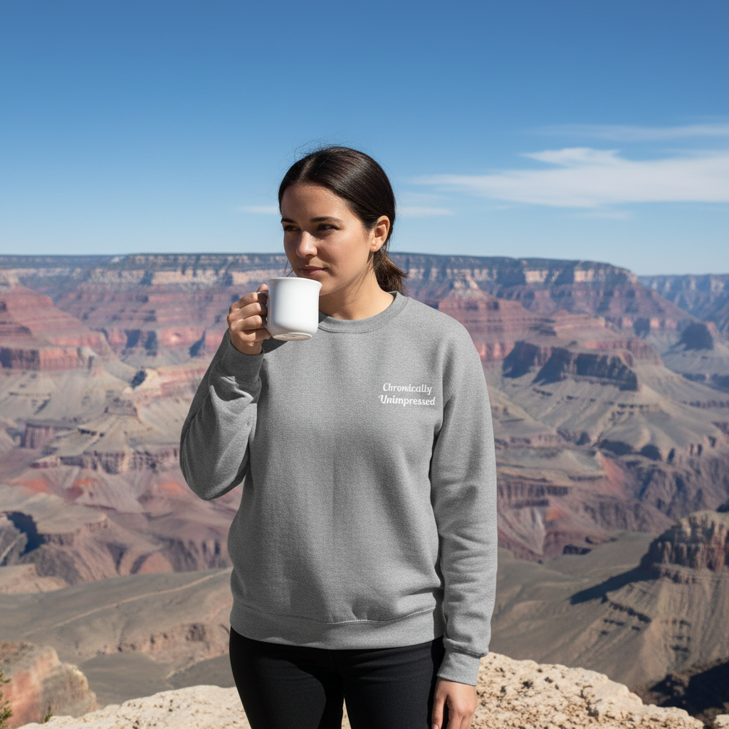 Chronically Unimpressed – Capricorn Unisex Sweatshirt