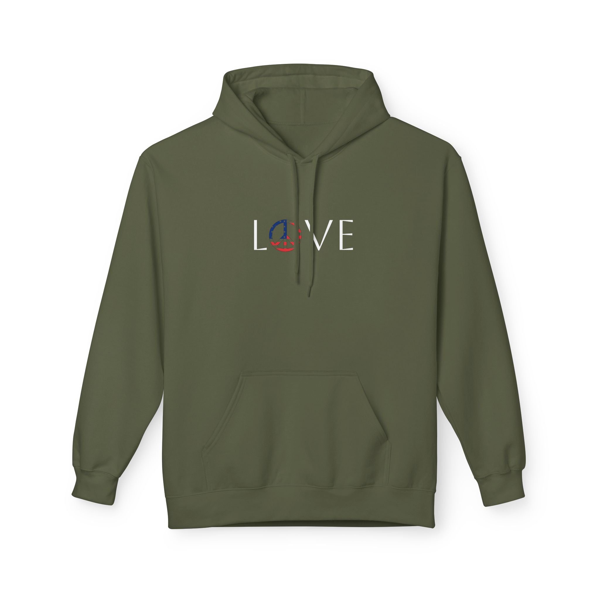 Peace & Love 🇺🇸 – Flag Edition Hoodie