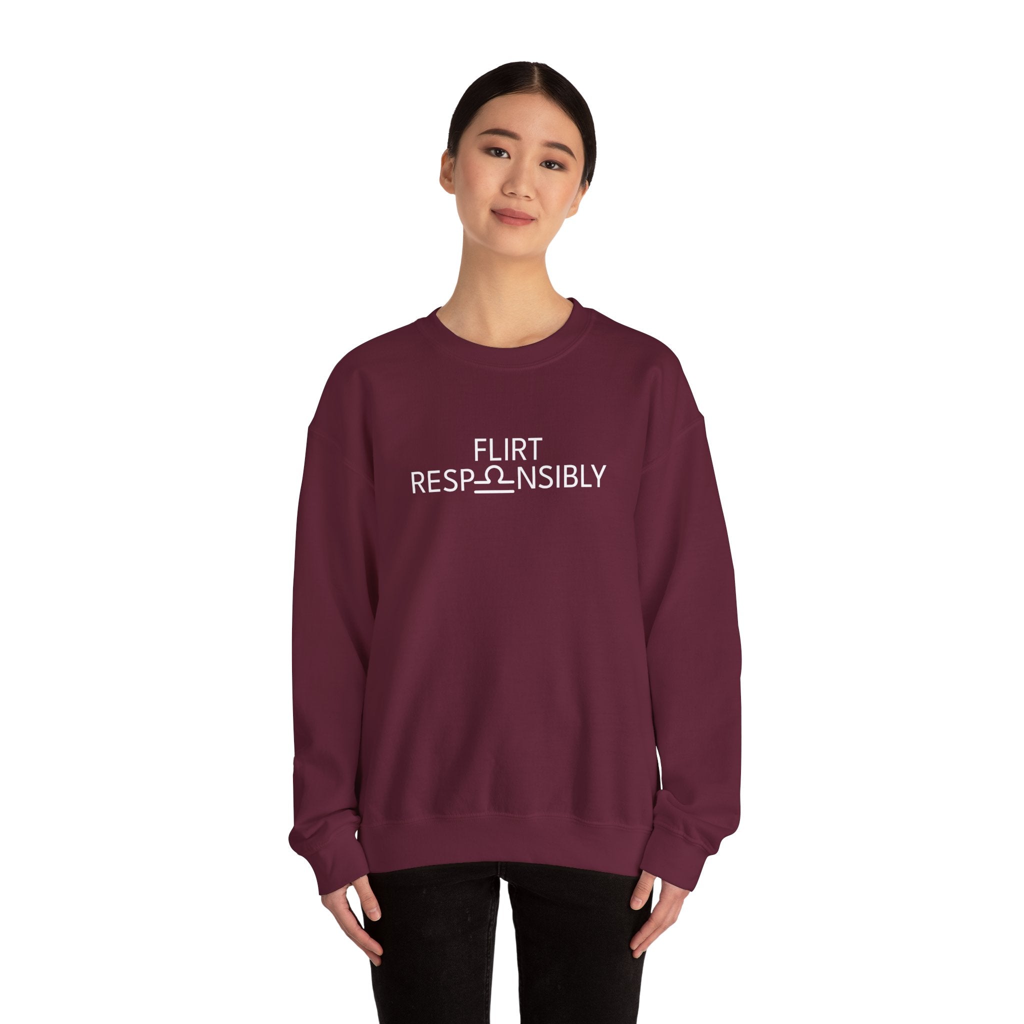 Flirt Responsibly – Libra Birthday Unisex Sweatshirt