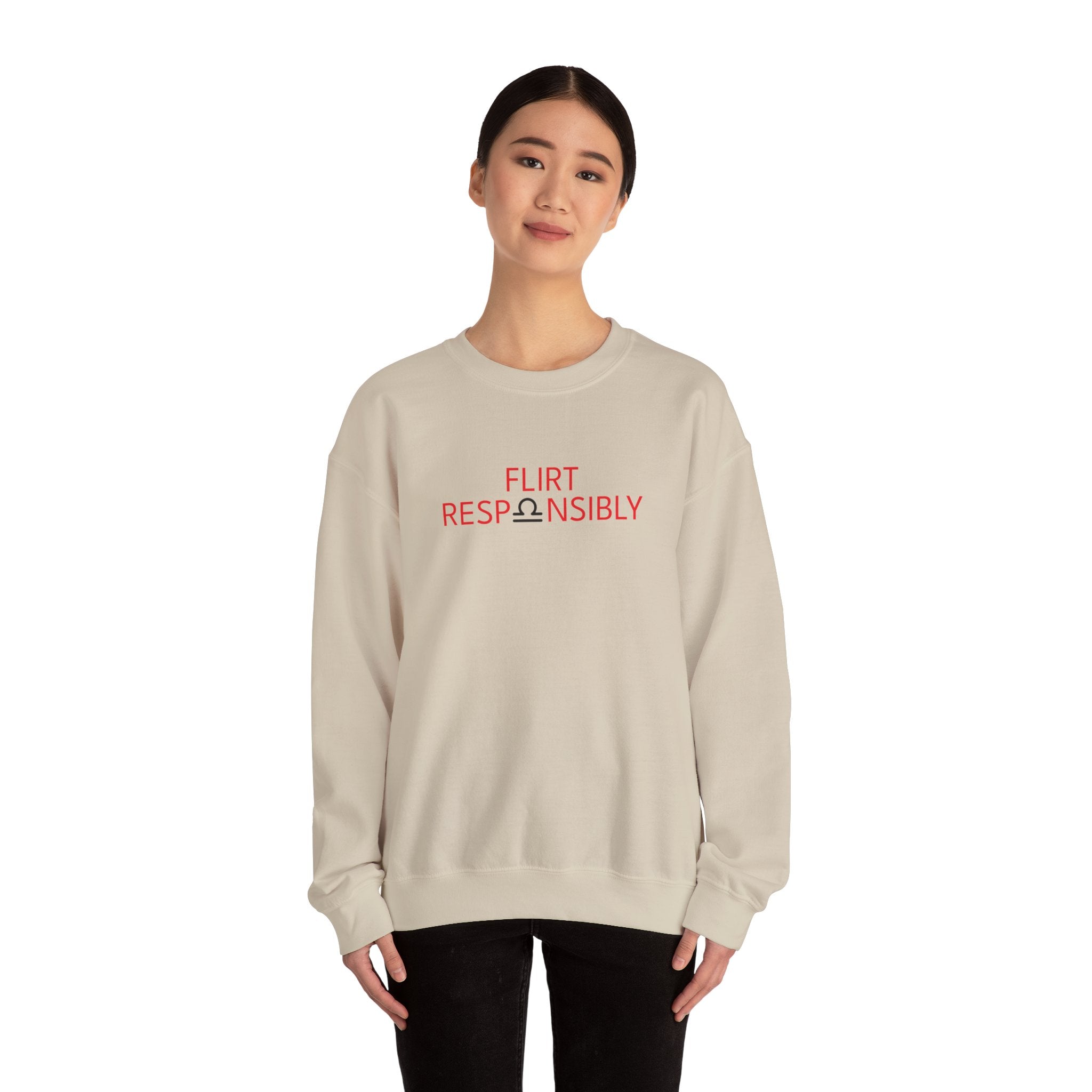 Flirt Responsibly – Libra Birthday Unisex Sweatshirt