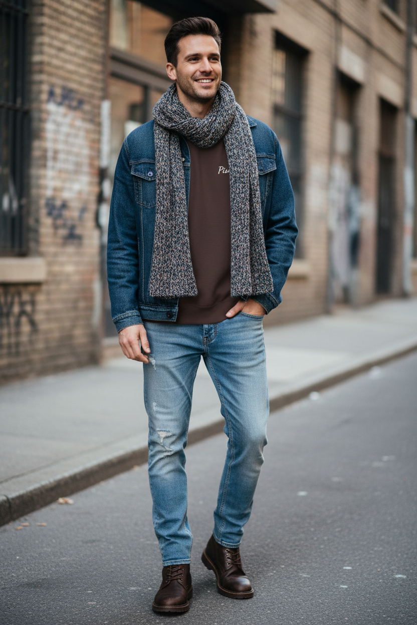 Pisces Crewneck Sweatshirt — White Embroidery