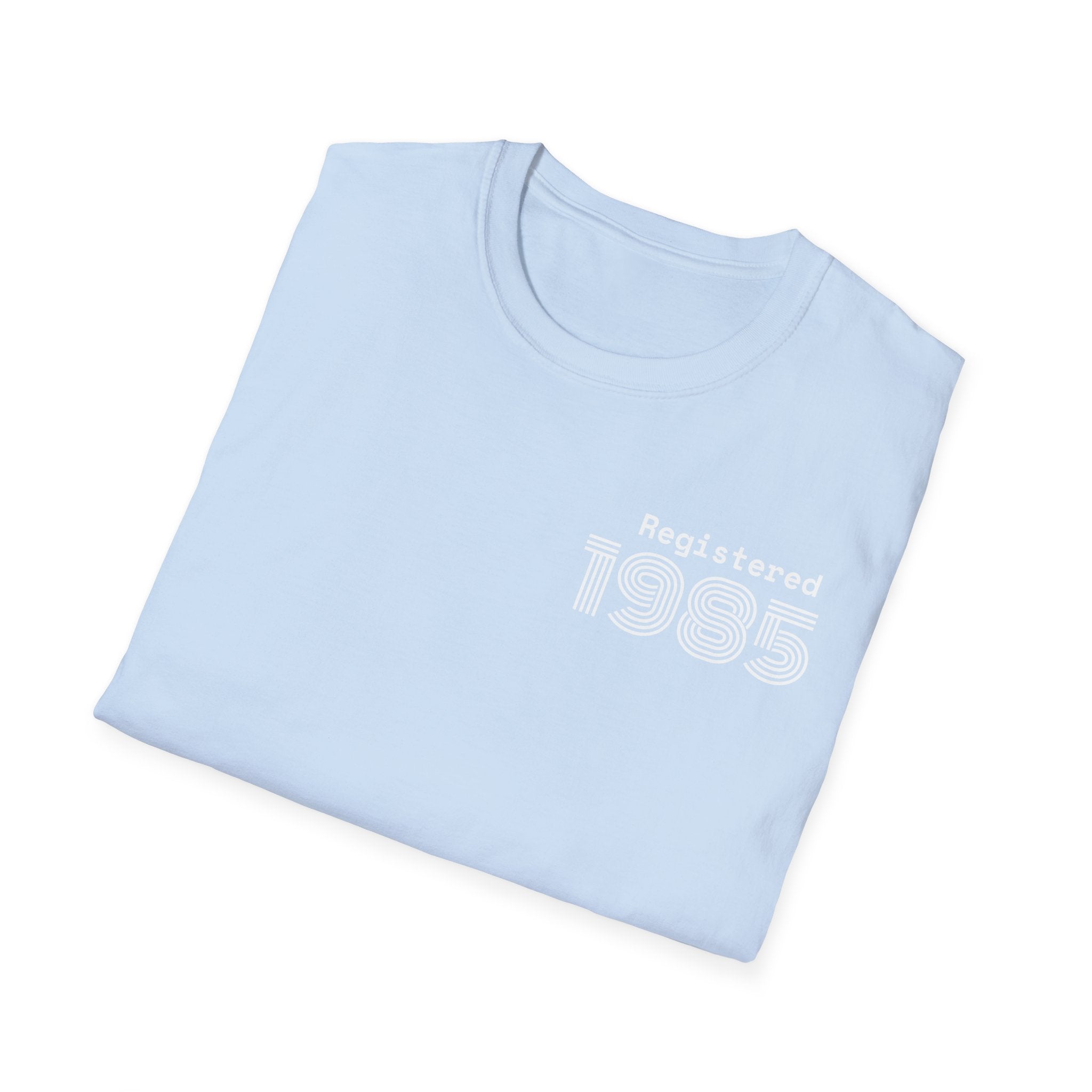 REGISTERED 1985 Unisex 40th Birthday T-Shirt