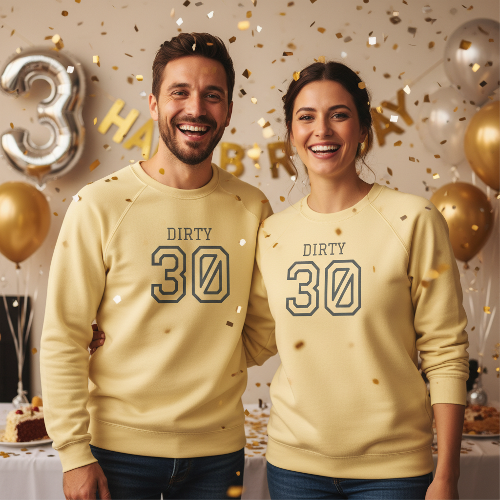Dirty Thirty: Unisex Sweatshirt