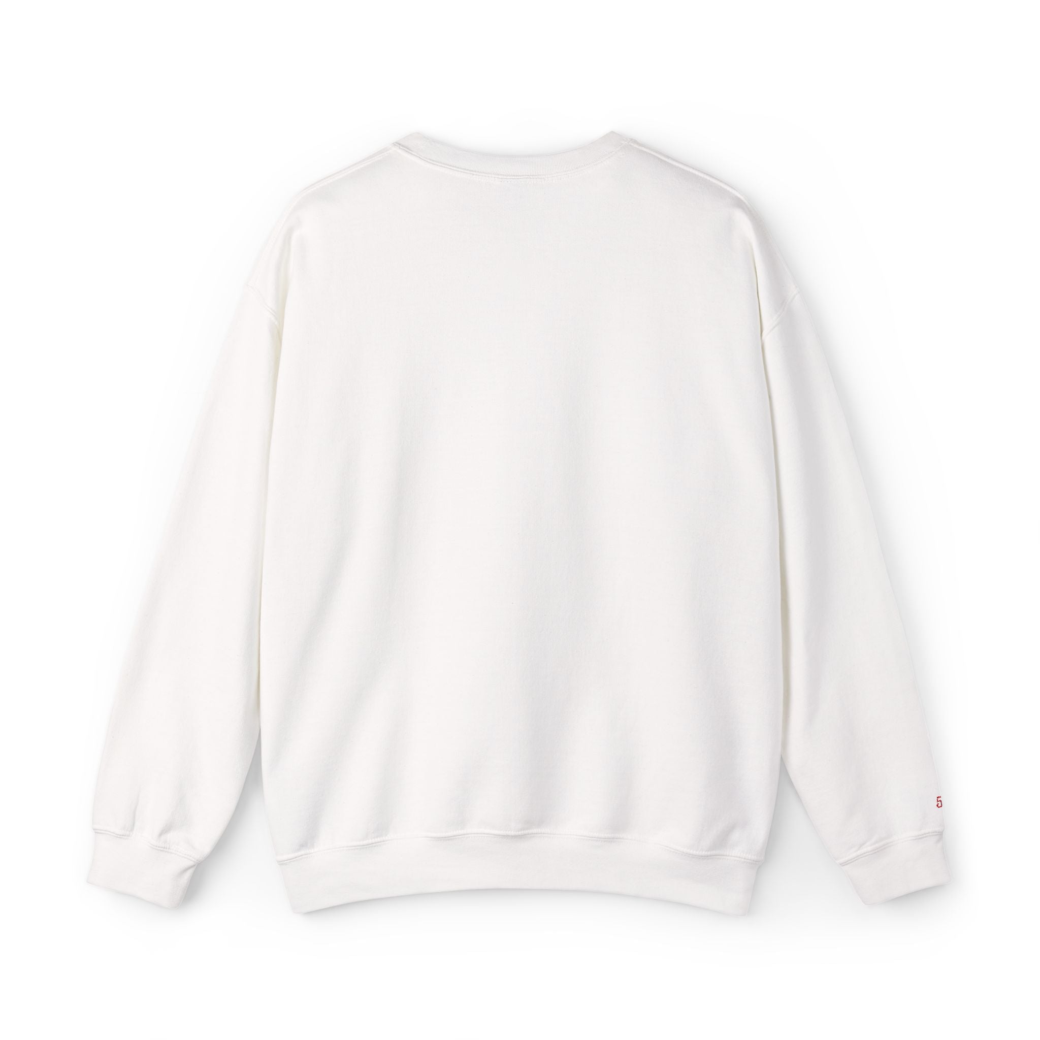 50 & Iconic Unisex Sweatshirt: Red Embroidery Edition