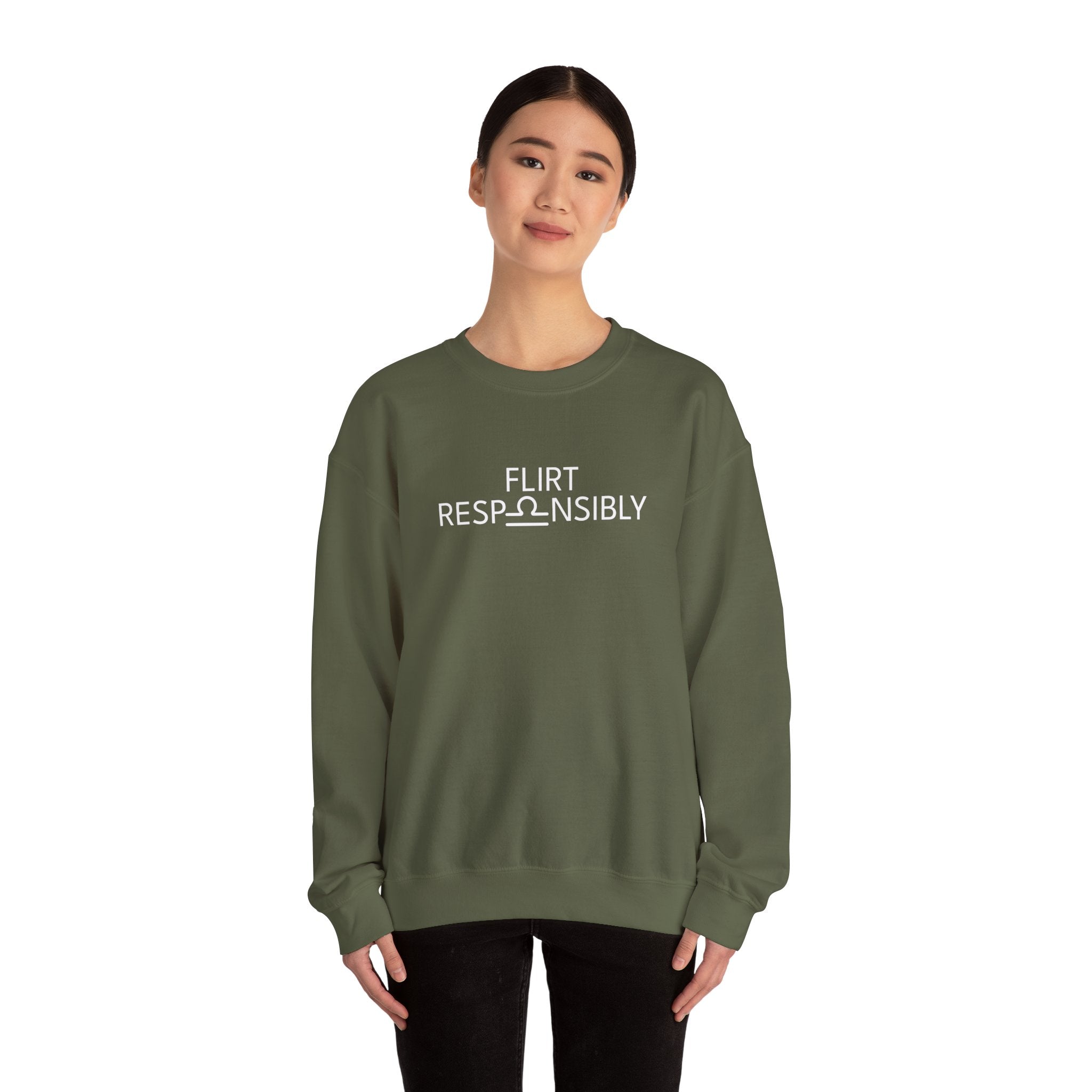 Flirt Responsibly – Libra Birthday Unisex Sweatshirt